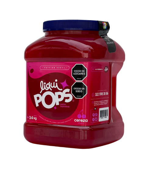 LiquiPops — perlas explosivas liquipops sabor a cereza x 3400 gr  3